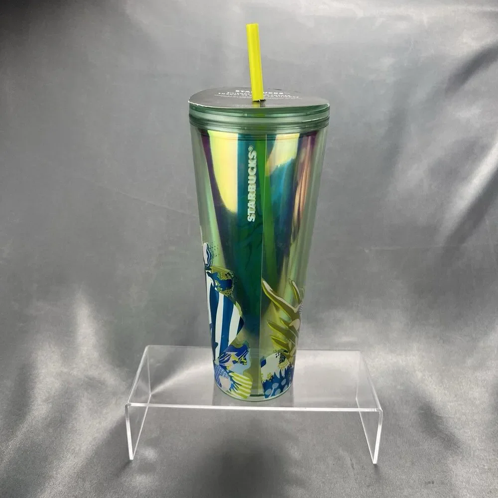 Starbucks Venti 24oz‎ Cold Cup Tumbler Iridescent Canna Lily Summer 2024 *READ